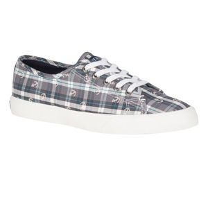 Sperry Top-Sider Gray Plaid & Anchor Pier View Sneaker